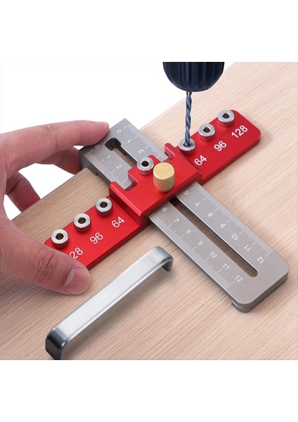 Dolap Donanım Jig Doweling Jig Alüminyum Alaşım Yumruk Bulucu Kapı Çekmece Dolap Düğümleri Kulplar ve Çekmeler (Yurt Dışından) fiyatları