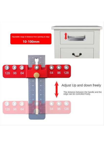 Dolap Donanım Jig Doweling Jig Alüminyum Alaşım Yumruk Bulucu Kapı Çekmece Dolap Düğümleri Kulplar ve Çekmeler (Yurt Dışından) indirimleri
