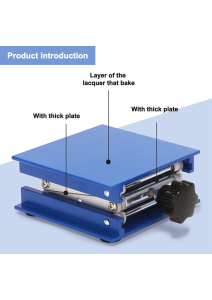4 Inç Alüminyum Alaşımlı Laboratuvar Jak Makas Asansör Platformu / Katlanabilir Kaldırma Tablosu Pedi Yükseklik Kontrolü Fiziksel Kimyasal Biyolojik Deneyler Için Ideal (Yurt Dışından) fırsatları