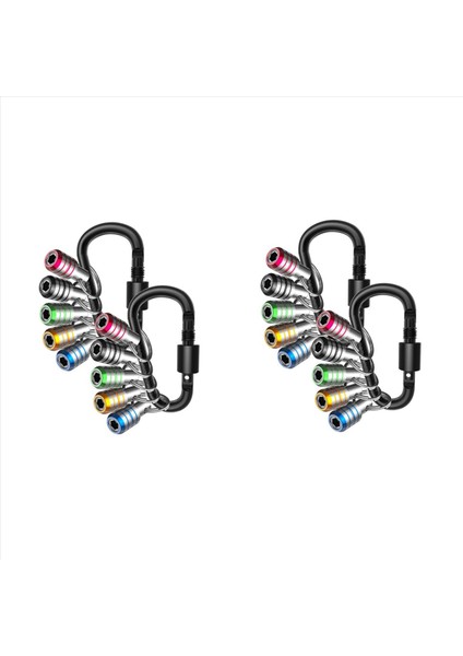 2x Bit Tutucu Anahtarlık 20PCS 1/4 Hex Shank Etki Matkap Bit Anahtarlık Hızlı Değişim Bağlantı Tutucu Matkap Vidalı Adaptör (Yurt Dışından)