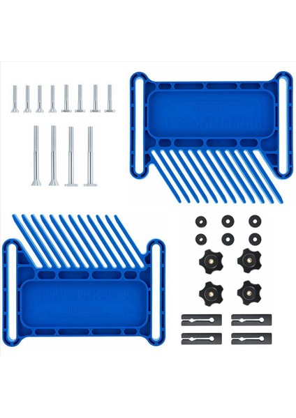 4 Adet Ayarlanabilir Ahşap Işleme Araçları Masa Testereleri Için Tüy Tahtası Yönlendirici Tabloları ve Bant Testereleri T-Yuvaları Yerinden Yuvalar Mavisi (Yurt Dışından) fiyatları