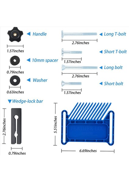 4 Adet Ayarlanabilir Ahşap Işleme Araçları Masa Testereleri Için Tüy Tahtası Yönlendirici Tabloları ve Bant Testereleri T-Yuvaları Yerinden Yuvalar Mavisi (Yurt Dışından) modelleri