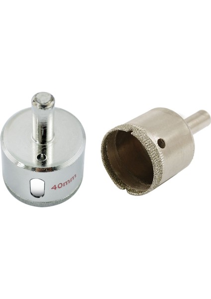 2x Elmas Kaplamalı Ucu 40MM/30MM Cam Delik Testere Kesici Bit (Yurt Dışından)