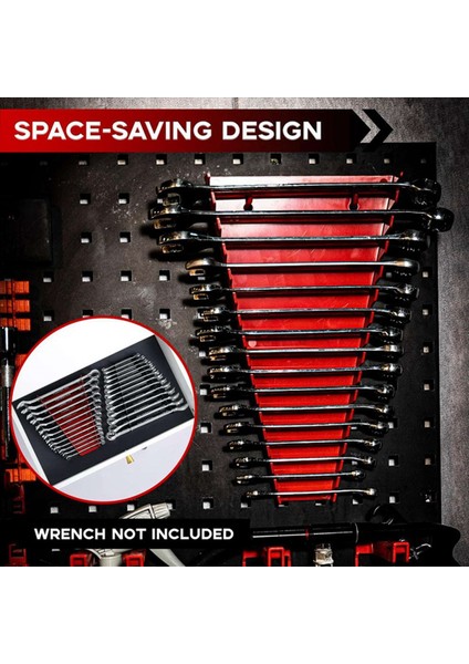 4 Paket Metal Anahtar Organizatörü- Premium Anahtar Tutucu Tepsisi Wrench 2 Için Duvara Monte Depolama Çözümleri 2 Kırmızı ve 2black (Yurt Dışından) indirimleri