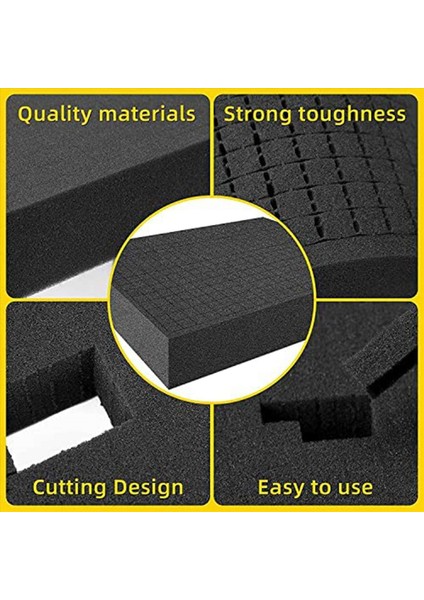 Izgara Köpük Küp Kuaması 6 Adet 300X300X50MM/6 Adet 300X300X10MM Takım Kutusu Kamera Kılıfı Köpük Kılıf Ekleme Araç (Yurt Dışından) indirimleri