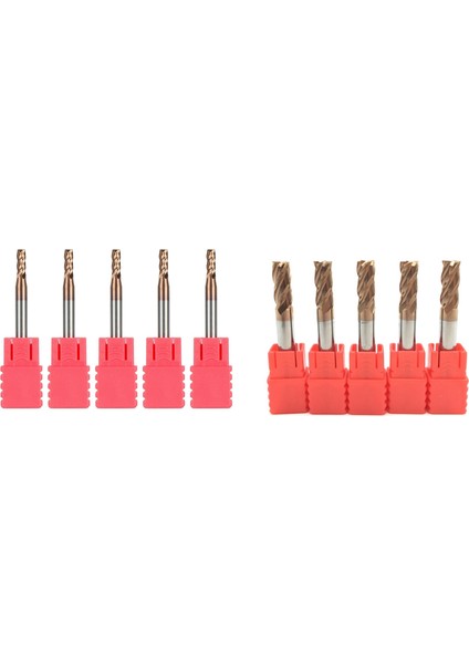 5pcs 6mm 4 Flüt Karbür Uçmills Kesici Freze Slot Profil Oluşturma Yüz Fabrikası Spiral Bitler ve 5pcs 3mm D3X8XD4X50L (Yurt Dışından)
