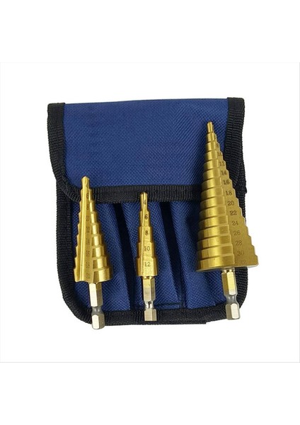 3 Parçalı Altıgen Kollu Adım Matkap Büyük 3pc Ihracat Pagoda Matkap Aşaması Matkap Çift Kabarcık Adım Matkap (Yurt Dışından)