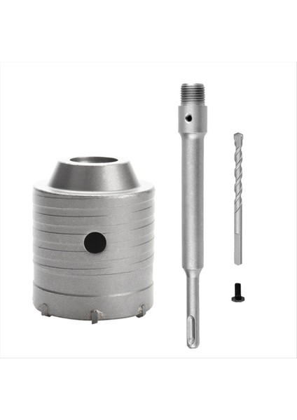 Sds Plus Çekiç Matkapları Duvar Deliği Testere Matkap Bit Set Kesici Aletleri Yuvarlak Şaftlı Beton Çimento Taş Delik Açıcı 60MM (Yurt Dışından)