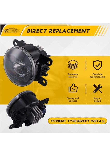 Ford Mustang Gt 2015-2017 LED Sis Lambası Lh = Rh Beyaz Işık FR3B-15K201-AC (Yurt Dışından) modelleri