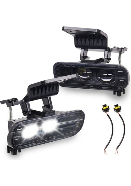 1 Çift Yüksek Yoğunluklu Siyah LED Ön Sis Farları Chevrolet Için Silverado 99-02 Tahoe 00-06 Retrofit Farlar (Yurt Dışından)