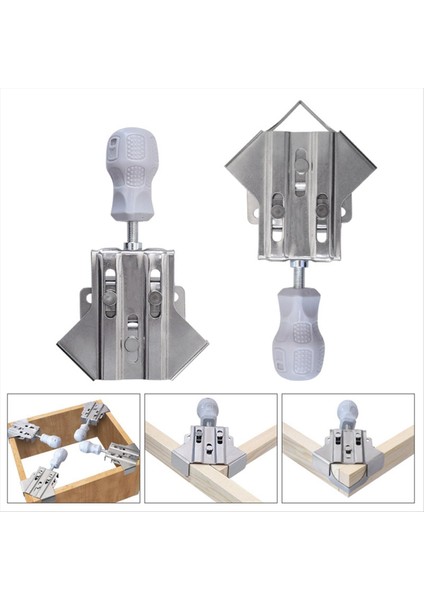 4pcs Yükseltilmiş 90 Derece Sabit Fotoğraf Çerçeve Klips Paslanmaz Çelik Sağ Açılı Kelepçe Ağaç Işleme Ekleme Hızlı Klips (Yurt Dışından) indirimleri