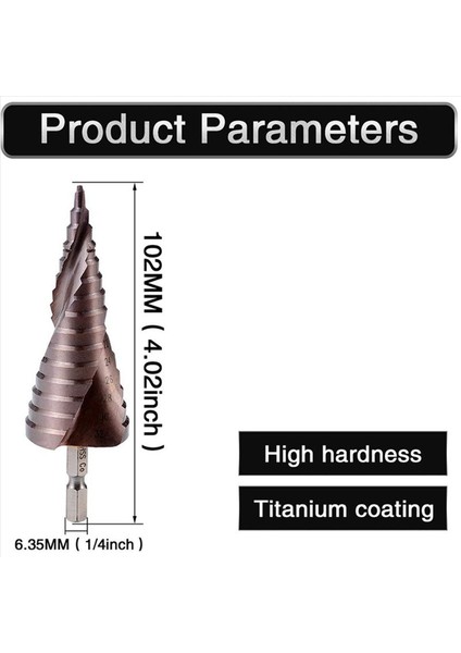 5x M35 Hss Co Co Adım Matkap Bit Kobalt Koni Matkap Bitleri 4-32MM Ahşap Paslanmaz Çelik Metal Delik Testere Alet Seti Hex (Yurt Dışından) fırsatları