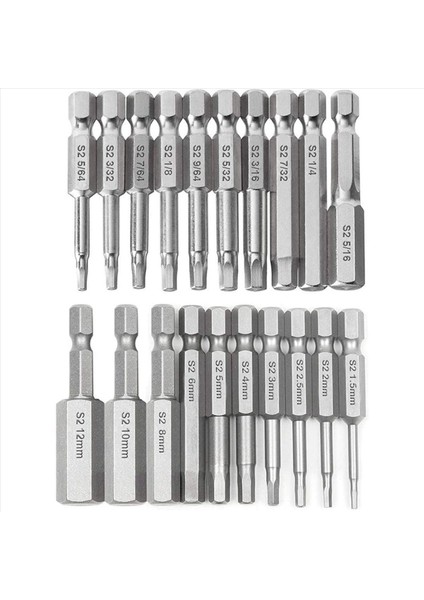 40PCS Hex Kafa Anahtarı Matkap Bit Seti Shank Hızlı Bırakma Manyetik Tornavida Bitleri Seti (Metrik +Sae) (Yurt Dışından) fiyatları