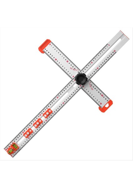 2&#39 Si Sondaj Konumlandırma Cetveli T Kare Cetvel Ahşap Cetvel Kabine Donanım Jig Aracı Çok Açılı Ölçüm Cetveli (Yurt Dışından)