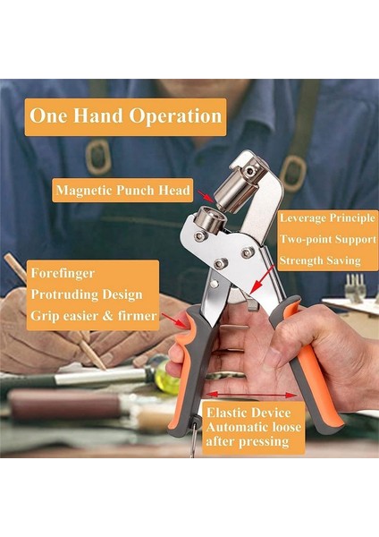 Grommet Tool Kit Şövüş Kiti - Kumbalar Tuval Tarpaulin ve Daha Fazlası Için 500PCS 3/8 Inç Grometler Dahil Grommet Punch Seti (Yurt Dışından) modelleri