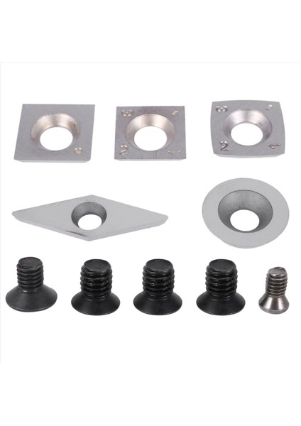 20 Adet Turning Karbür Kesici Ekler Kombinasyon Kombinasyonu Ahşap Turning Çalışma Torna Aracı Vida ile Set (Yurt Dışından) fiyatları