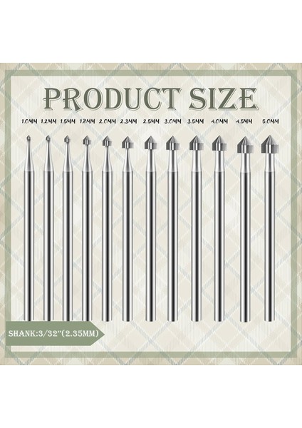 12 Adet Silindir Koni Şekil Oyma Çapak Setleri Mücevher Setleri Setleri Setleri Yapım Taş Ayar Büroları Lapidary 008-040 (Yurt Dışından) modelleri