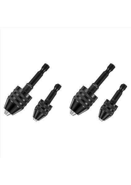 4pcs Hex Shank Anahtarsız Matkap Chuck Tornavida Dönüştürücü Matkap Adaptörü Hızlı Değişiklik Matkap Bitleri Aracı (0 6-8mm 0 3-3 6mm) (Yurt Dışından)