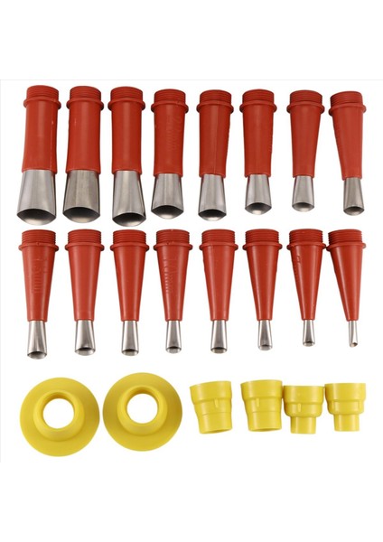 22PCS Paslanmaz Çelik Kavrama Memesi Aplikatör Kaldırıcı Işaretleyici Tutkal Silikon Sızdırmazlık Mühek Mühür Mutfak Banyo (Yurt Dışından)