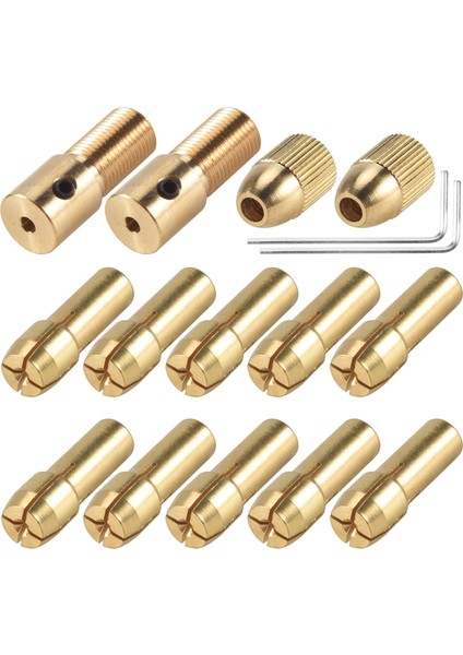 14 Küçük Elektrikli Matkap Aynıgar 0 5-3mm Elektrik Fabrikası Bakır Chuck Micro-Torque Matkap Karabası Seti (Altıgen Anahtar) (Yurt Dışından) fiyatları