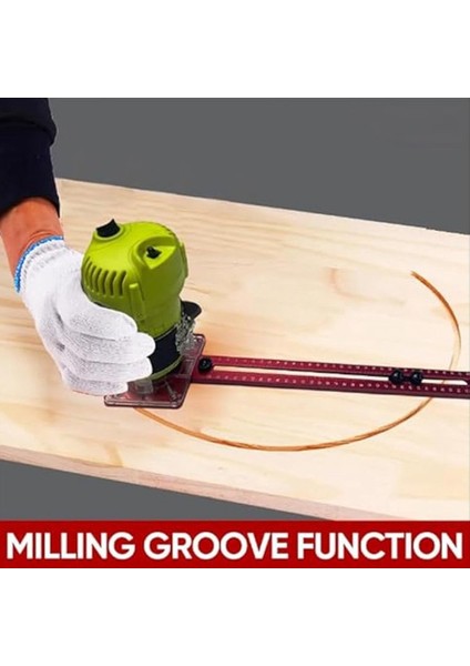 Yönlendirici Freze Groove Bracket Kesme Makinesi Kenarlık Çemberi Kesme Kılavuzu Aracı Için 3&#39 Ü 1 Arada Yönlendirici Daire Jig (Yurt Dışından) fırsatları