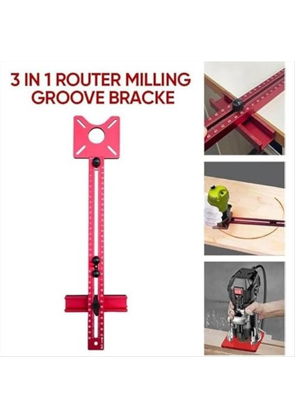 Yönlendirici Freze Groove Bracket Kesme Makinesi Kenarlık Çemberi Kesme Kılavuzu Aracı Için 3&#39 Ü 1 Arada Yönlendirici Daire Jig (Yurt Dışından) indirimleri