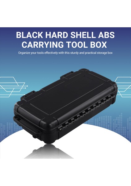 Siyah Sert Kabuk Abs Taşıma Araç Kutusu Şok Geçirmez Taşınabilir Araç Kutusu Güvenli Araçlar Güvenlik Alet Alet Depolama Çantası (Yurt Dışından) indirimleri
