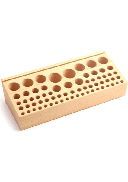 Takım Rafı 68 Delik Manuel Dıy Kayın Ahşap Takım Tablo Depolama Rafı Baskı Alet Raf Depolama Tohumu Kutusu (Yurt Dışından)