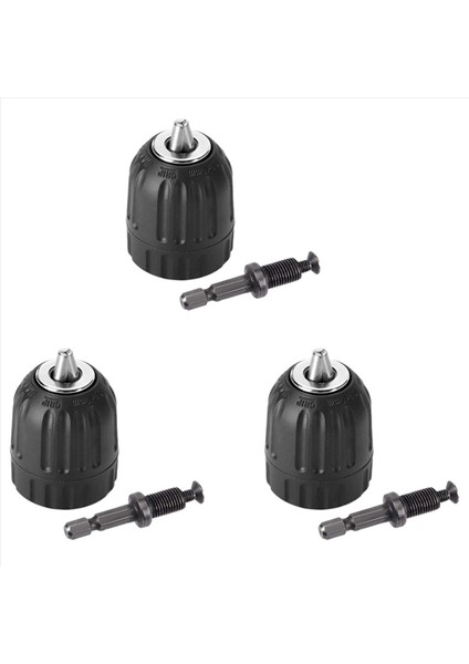 Adaptör Donanım Aletleri ile 6 Adet Elle Sıkıştırma Set Adaptör Ağır Hizmet Tipi 10MM Anahtarsız Matkap Aynası (Yurt Dışından)