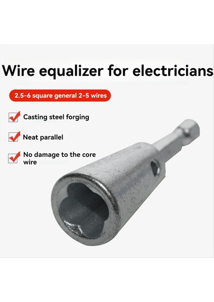 Altıgen Saplı Tel Elektrikli Özel Hızlı Tel Tel Bükülme Evrensel Alet Kablo Konnektörü (Yurt Dışından)