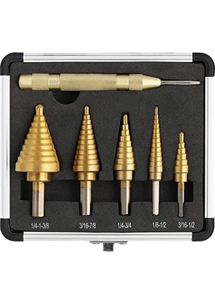 6 Paket Ingiliz Pagoda Matkap El Bit Seti Merkez Punch Combo Aracı Alçak (Yurt Dışından)