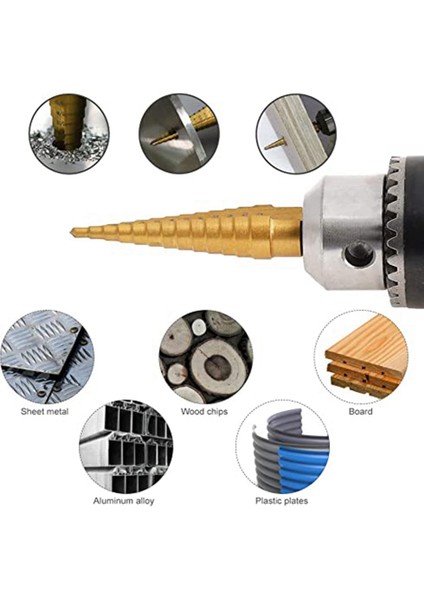 6 Paket Ingiliz Pagoda Matkap El Bit Seti Merkez Punch Combo Aracı Alçak (Yurt Dışından) modelleri