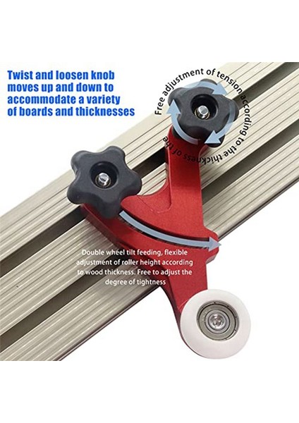 Çift Evrensel Ayarlanabilir Tablo Tüylü Loc Tahtaları Masa Testere Kılavuzları Için Hassas Stok Kılavuzları Ahşap Işleme Araçları (Yurt Dışından) modelleri