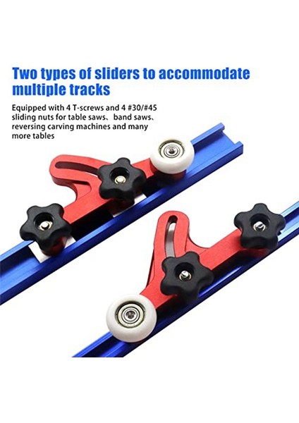 Çift Evrensel Ayarlanabilir Tablo Tüylü Loc Tahtaları Masa Testere Kılavuzları Için Hassas Stok Kılavuzları Ahşap Işleme Araçları (Yurt Dışından) fırsatları