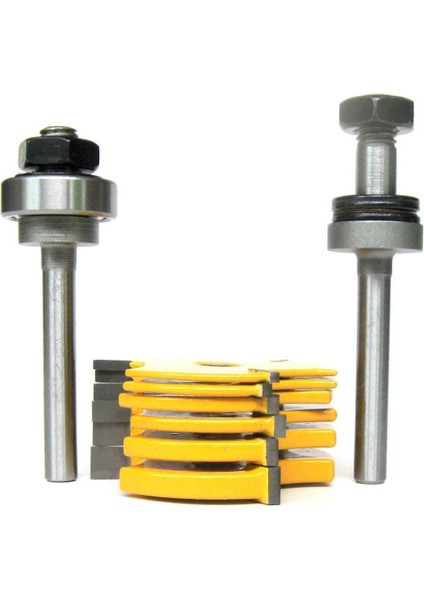 8pc 1/4inch Shank Yuvası Montaj 6 Kesiciler ve 2 Arbors Yönlendirici Bit Seti (Yurt Dışından) fırsatları