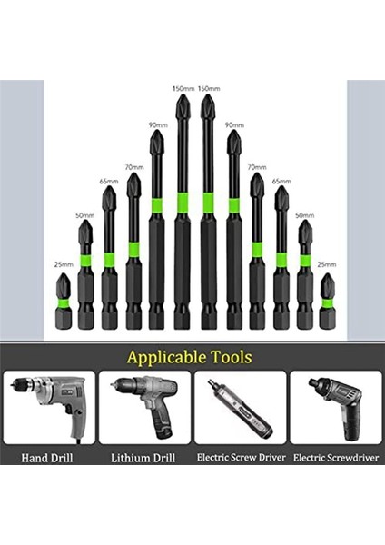 2023 Yeni Tornavida Bit Seti 12PCS S2 Sürücü Sondaj Seti Güç Tornavida Etkisi Için Güçlü Kafa Bitleri (Yurt Dışından) indirimleri