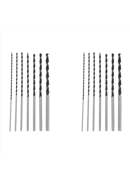 14PC x Uzun Ahşap Matkap Bit Seti 4mm 5mm 6mm 7mm 8mm 10MM 12MM x 300MM Brad Noktası (Yurt Dışından)