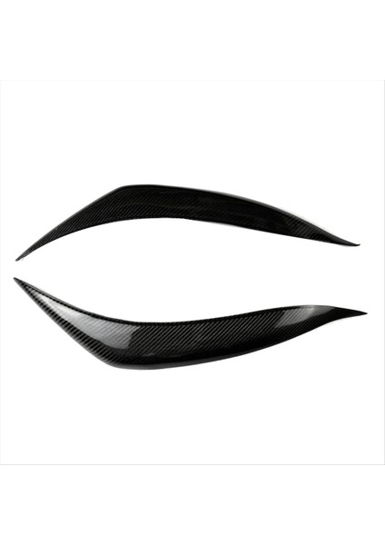 Araba Gerçek Karbon Fiber Ön Far Kapağı Kafası Işık Lambası Göz Kapağı Kaş Kaplama Toyota Corolla 2011-2013 (Yurt Dışından)