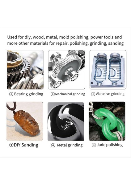 100PCS/KUTU Aşındırıcı Taş Parlatma Taşlama Kafası Elektrik Matkap Ucu Tekerle (Yurt Dışından) fırsatları