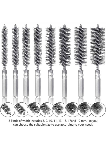 16PCS Tel Fırça Matkap Ucu Seti 1/4 Inç Altıgen Şan Çelik Tel Bükme Fırçası Delme Perküsyonu Için Uygun (Yurt Dışından) modelleri