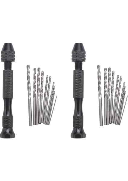 2pcs Mini Mini Alüminyum El Matkap Anahtarsız Chuck +20X Twist Matkaplar Döner Araçlar (Yurt Dışından)