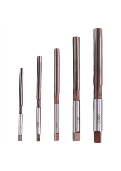 5pcs Flütler El Raybaları Set H8 Kesici Düz Sapı El Raybaları 4MM/5MM/6MM/8MM/10MM Set (Yurt Dışından)