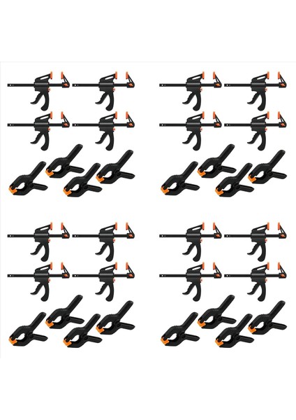 32 Parça F-S-Splamps Kelifi Kiti Hızlı Bölüm Vida Kelifleri Kelipler Kelifler Set Kelifleri-One El Dıy El Alet Kiti (Yurt Dışından)