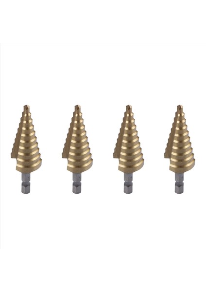 4pcs 4-22MM Hss 4241 Hex Titanyum Koni Matkap Bit Delik Kesici Sac Metal Için (Yurt Dışından)