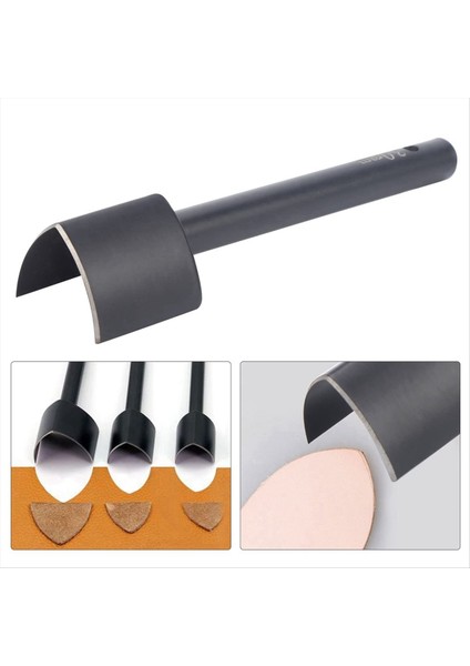 V Şeklin Kesici Yumruk Deri Zanaat Aletleri Kayış Kayışı Cüzdan Çantası Için Yarım Yuvarlak Kesici Yumruk (30MM) (Yurt Dışından) fırsatları