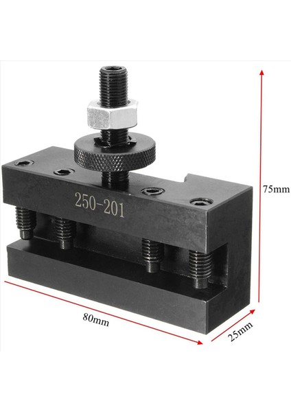4pcs Hızlı Değişiklik Cnc Torna Aracı Post Dönüş Tutucu Tutucu Taleber Tools 250-201 ve 250-202 (Yurt Dışından) modelleri