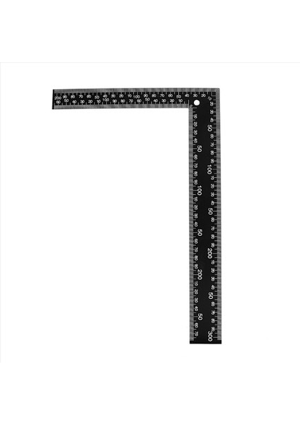 2x Öğretmen 0-30CM 0-20CM Ölçüm Aralığı L Şekilli Tasarım Kare Cetvel Siyah (Yurt Dışından) fiyatları