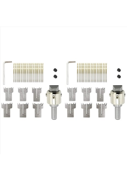 60 Pcs Halka Matkap Bit Seti 16-21 mm Bıçaklar Ahşap Halka Matkap Bit Ahşap Yüzük Maker Çelik Ahşap Boncuk Matkap Bit (Yurt Dışından)
