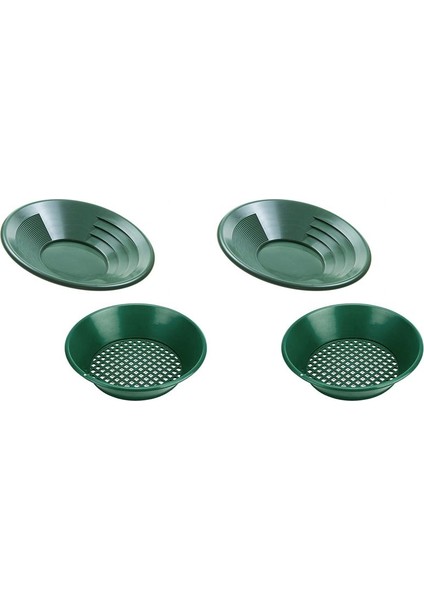 4 Adet Yıkama Altın Kaydırma Makinesi Ekran Madencilik Ekranı Metal Algılama Araçları Elek Altın Tavası Yeşil Plastik Kase (Yurt Dışından) fiyatları