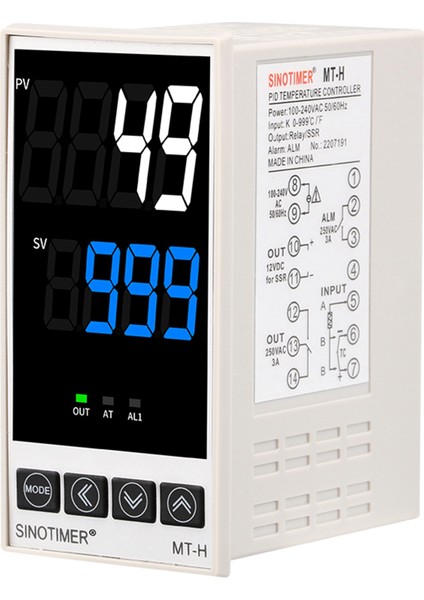 Sinotimer Ev Dijital Pıd Sıcaklık Kontrolör Isıtma Için Termostat Soğutma Alet Röle/voltaj Çıkışı Mt-H (Yurt Dışından)